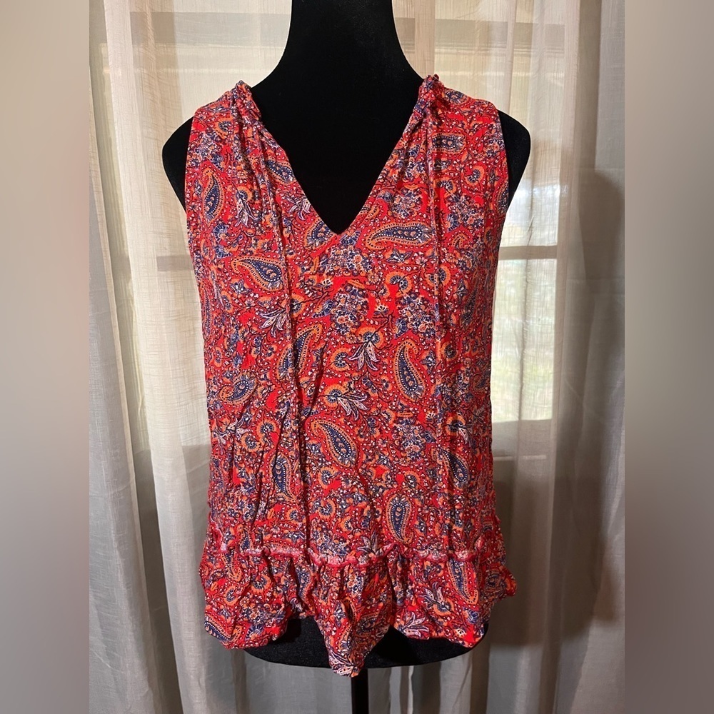 Red Paisley Promod Tank Small